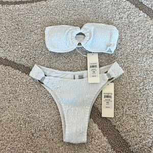 Summer Haus new white bandeau bikini